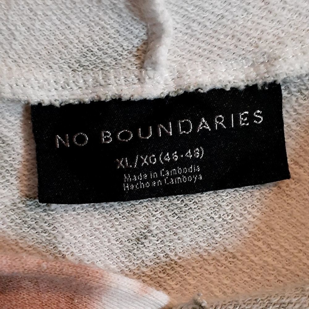 No Boundaries Men's Short Sleeve Hoodie Sweatshirt Size XL White with Green & Br - Picture 4 of 5